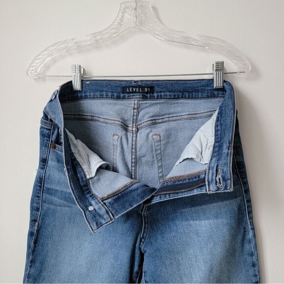 ANTHROPOLOGIE LEVEL 99 High Rise Skinny Jeans Nostalgic Blue Wash 1412109 Sz 29 - Picture 8 of 12